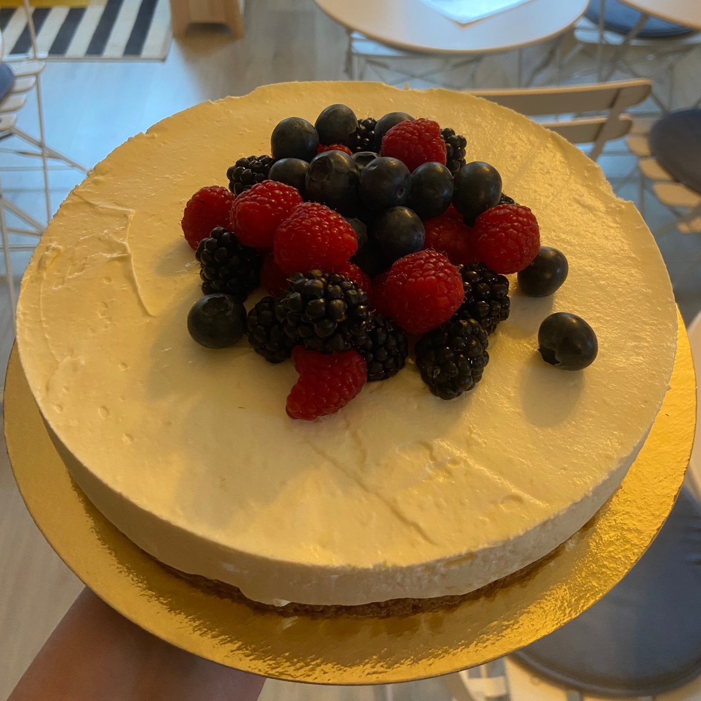 Kaastaart met vers fruit