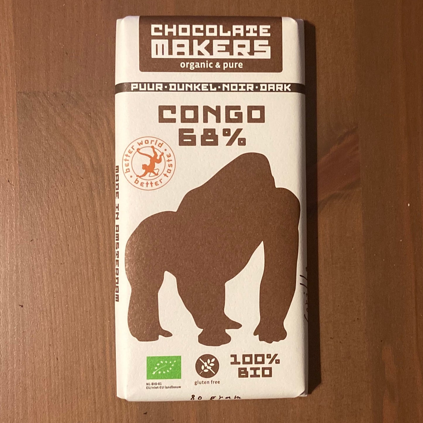 Gorilla bar puur 68%